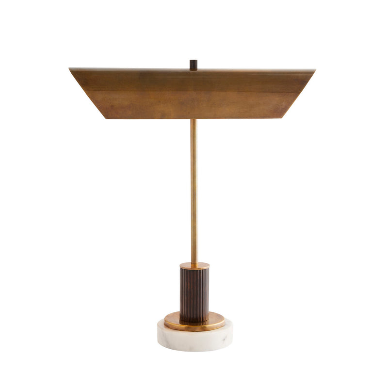 Arteriors 42039 Two Light Table Lamp, Vintage Brass