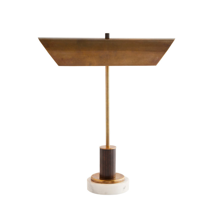 Arteriors 42039 Two Light Table Lamp, Vintage Brass
