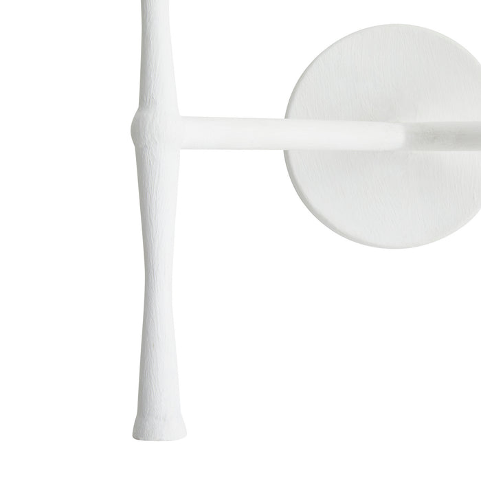 Arteriors 42043 Two Light Wall Sconce, White Gesso