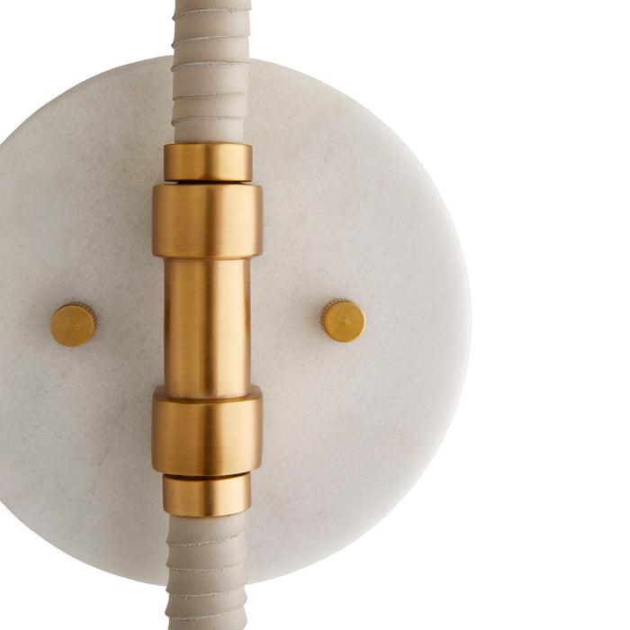 Arteriors 49176 One Light Wall Sconce, Heritage Brass