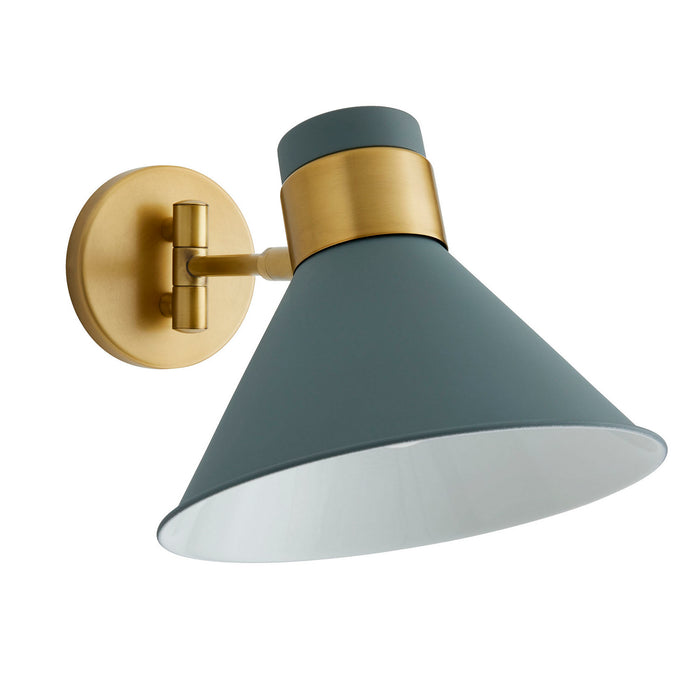 Arteriors 49201 One Light Wall Sconce, Cadet Blue