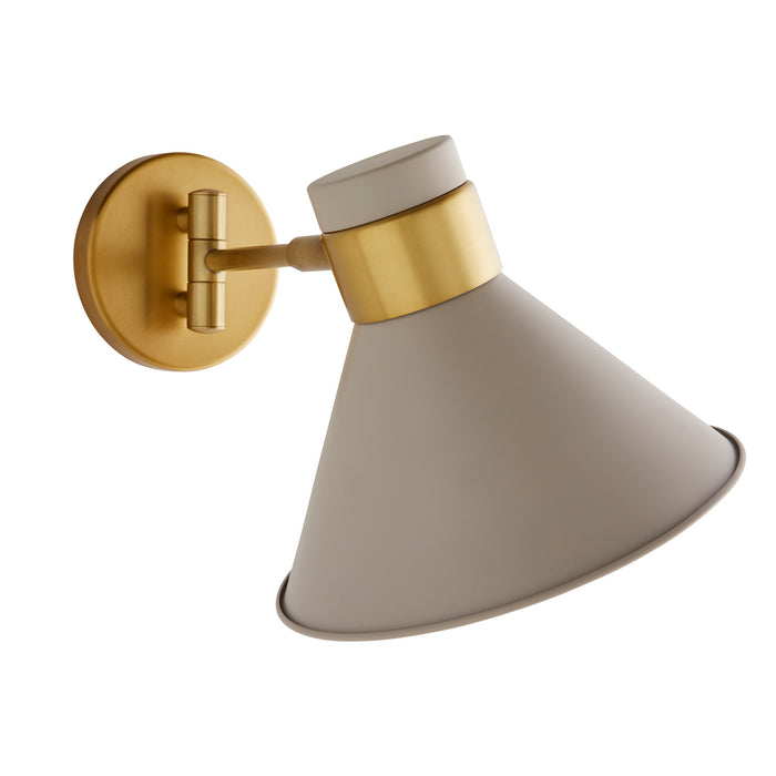 Arteriors 49204 One Light Wall Sconce, Taupe