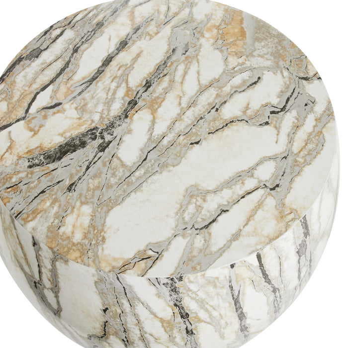 Arteriors 5117 Side Table, Mojave Faux Marble