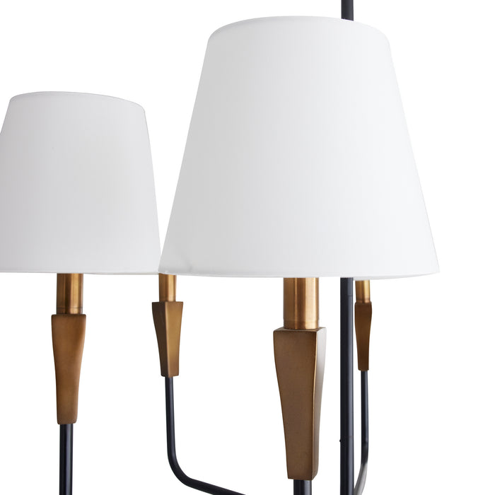 Arteriors 82017 Six Light Chandelier, English Bronze