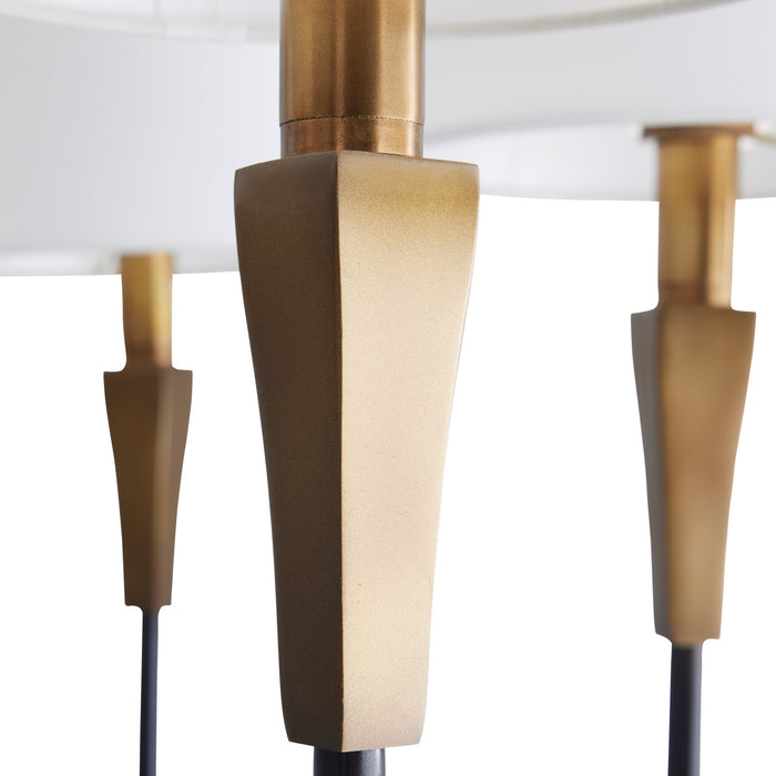 Arteriors 82017 Six Light Chandelier, English Bronze