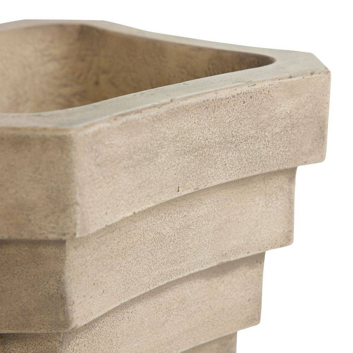 Arteriors DC5001 Planter, Travertine
