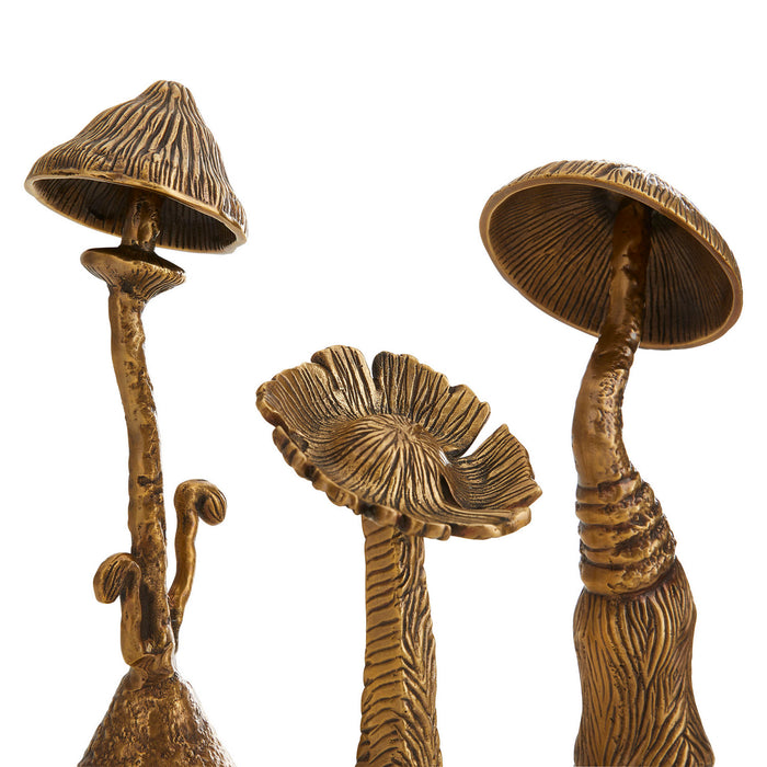 Arteriors 4806 Sculpture, Set of 3, Vintage Brass