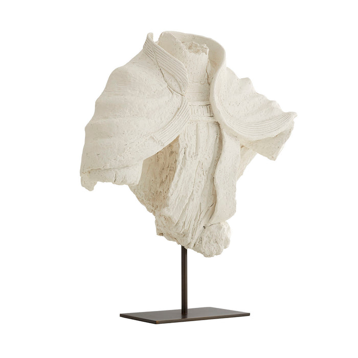Arteriors 9107 Sculpture, Matte White Plaster