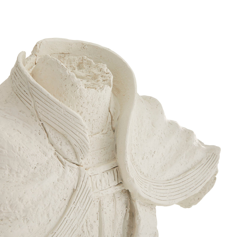Arteriors 9107 Sculpture, Matte White Plaster