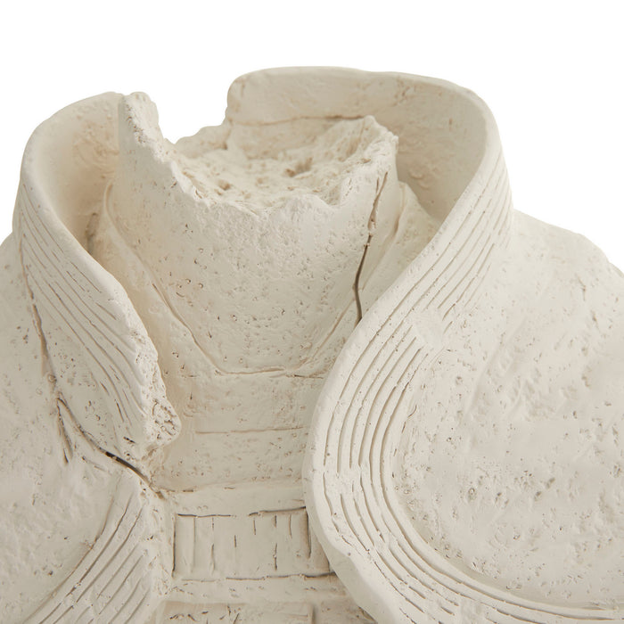 Arteriors 9107 Sculpture, Matte White Plaster