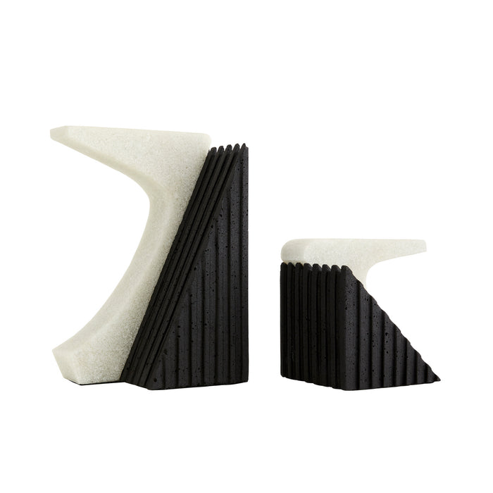 Arteriors 9112 Bookends, Set of 2, Ivory