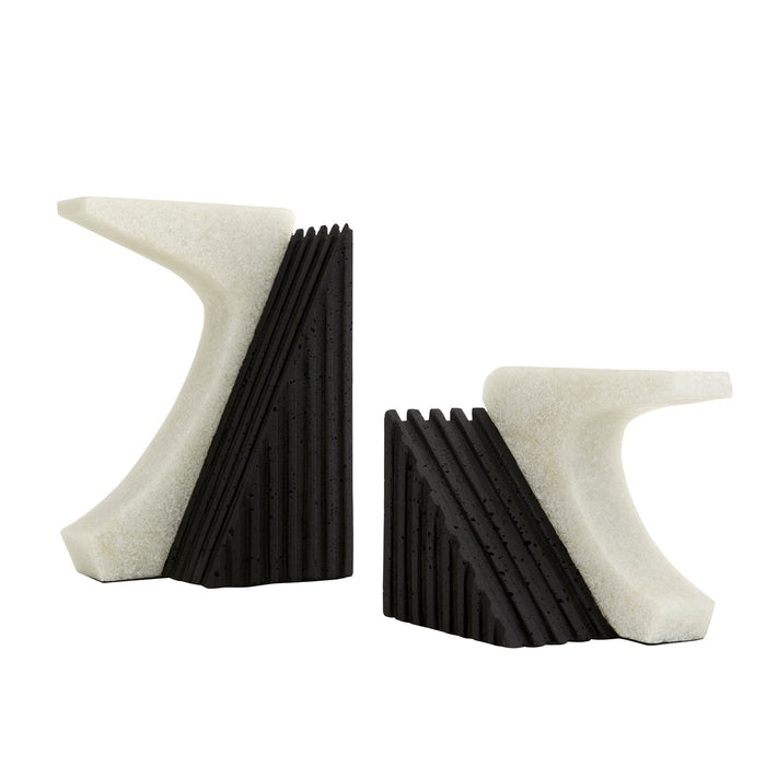 Arteriors 9112 Bookends, Set of 2, Ivory