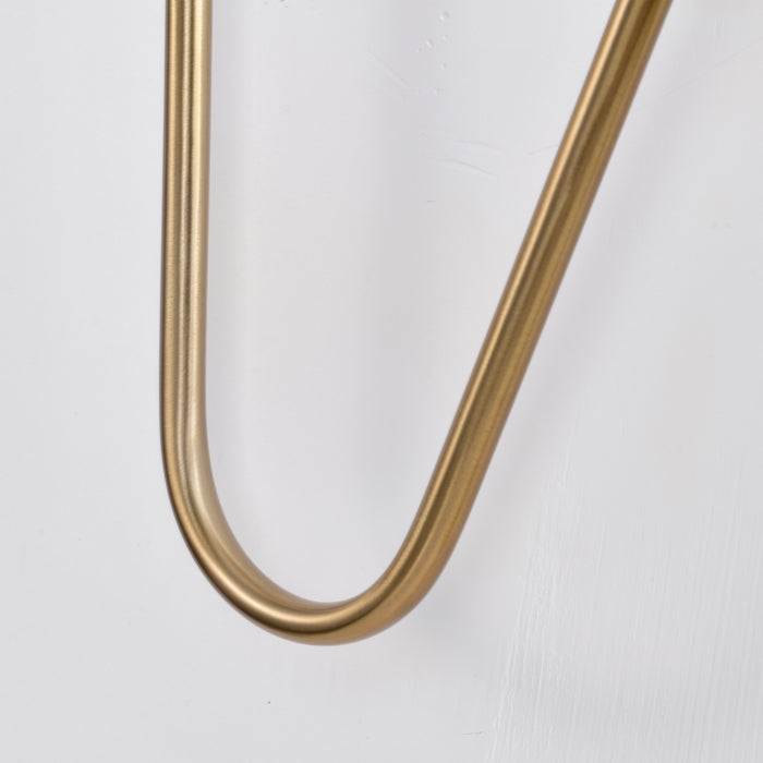 Nuvo Lighting 60-7393 Two Light Wall Sconce, Matte Black / Burnished Brass