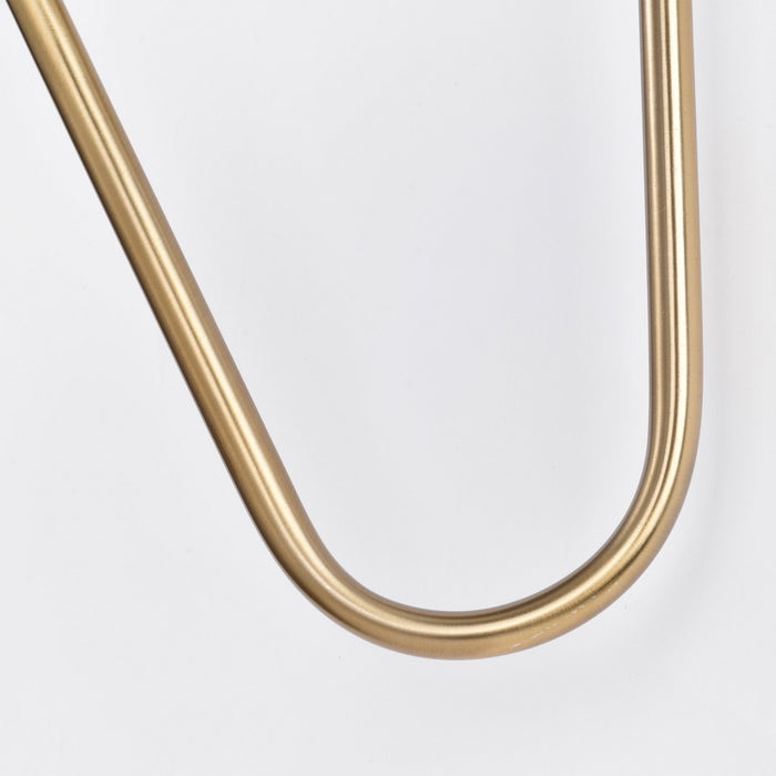 Nuvo Lighting 60-7394 Two Light Wall Sconce, Matte White / Burnished Brass