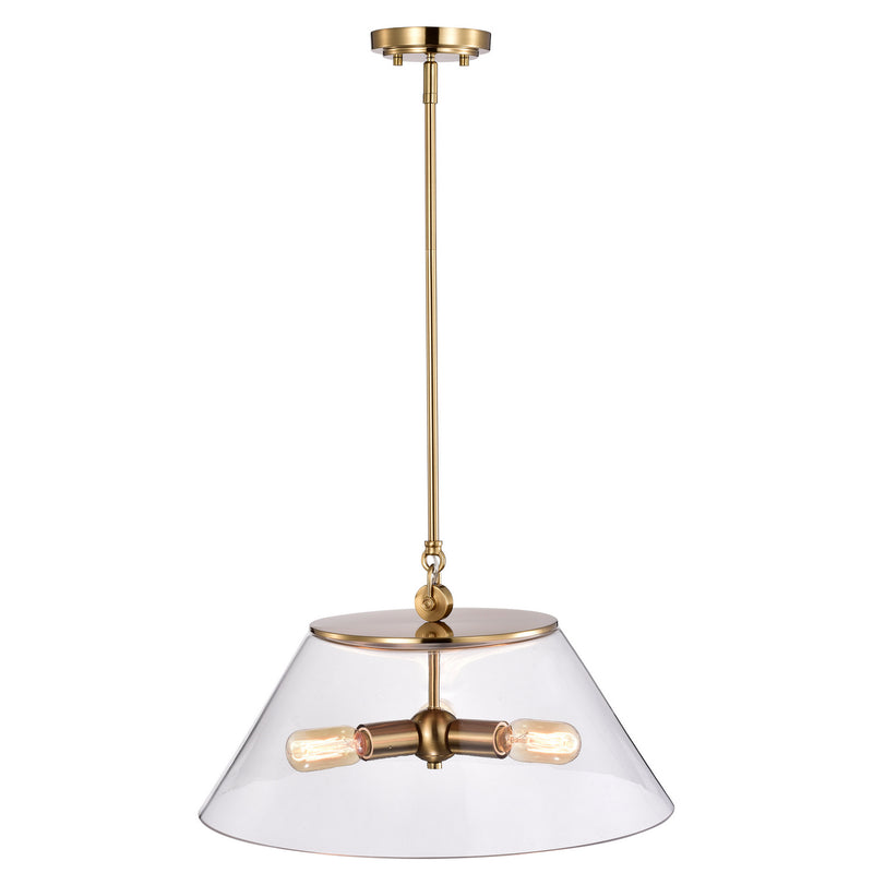 Nuvo Lighting 60-7416 Three Light Pendant, Vintage Brass