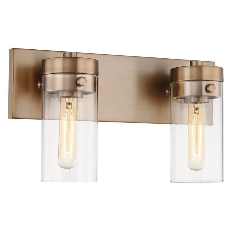 Nuvo Lighting 60-7532 Two Light Vanity, Burnished Brass
