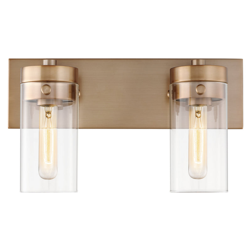 Nuvo Lighting 60-7532 Two Light Vanity, Burnished Brass