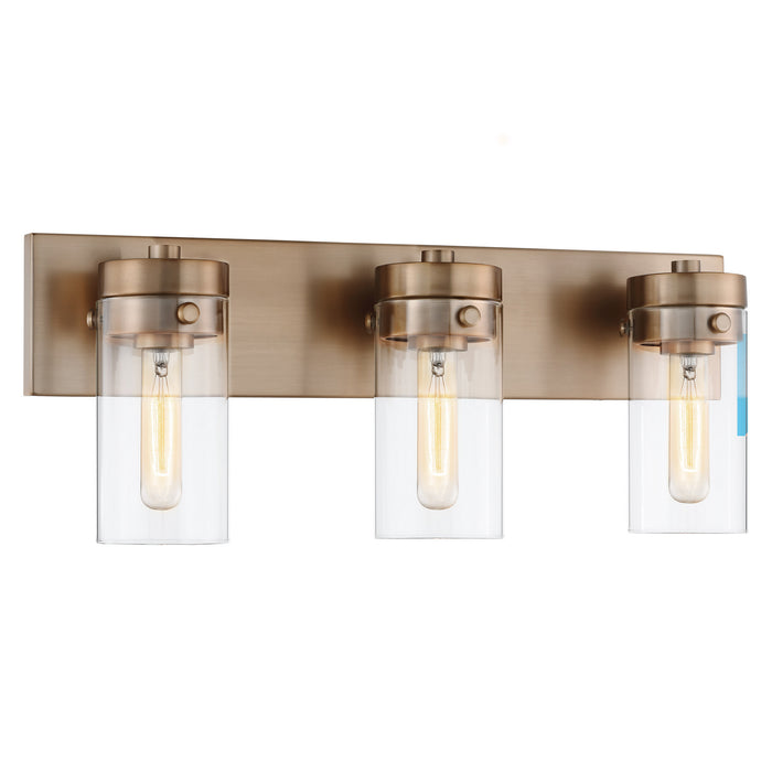 Nuvo Lighting 60-7533 Three Light Vanity, Burnished Brass