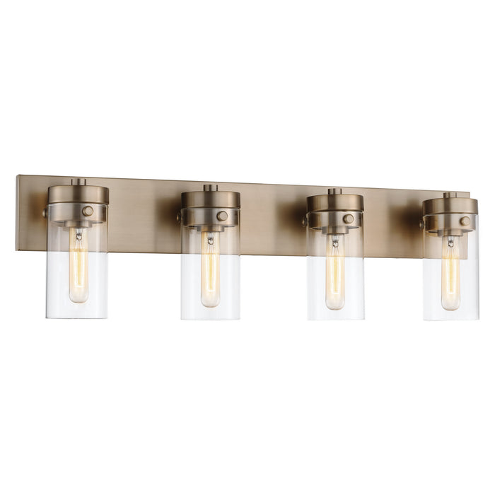 Nuvo Lighting 60-7534 Four Light Vanity, Burnished Brass
