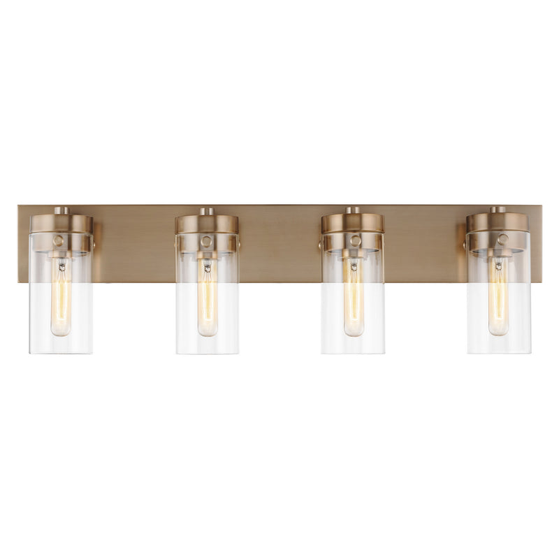 Nuvo Lighting 60-7534 Four Light Vanity, Burnished Brass