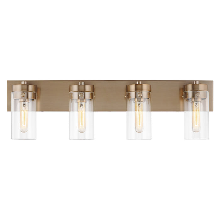 Nuvo Lighting 60-7534 Four Light Vanity, Burnished Brass