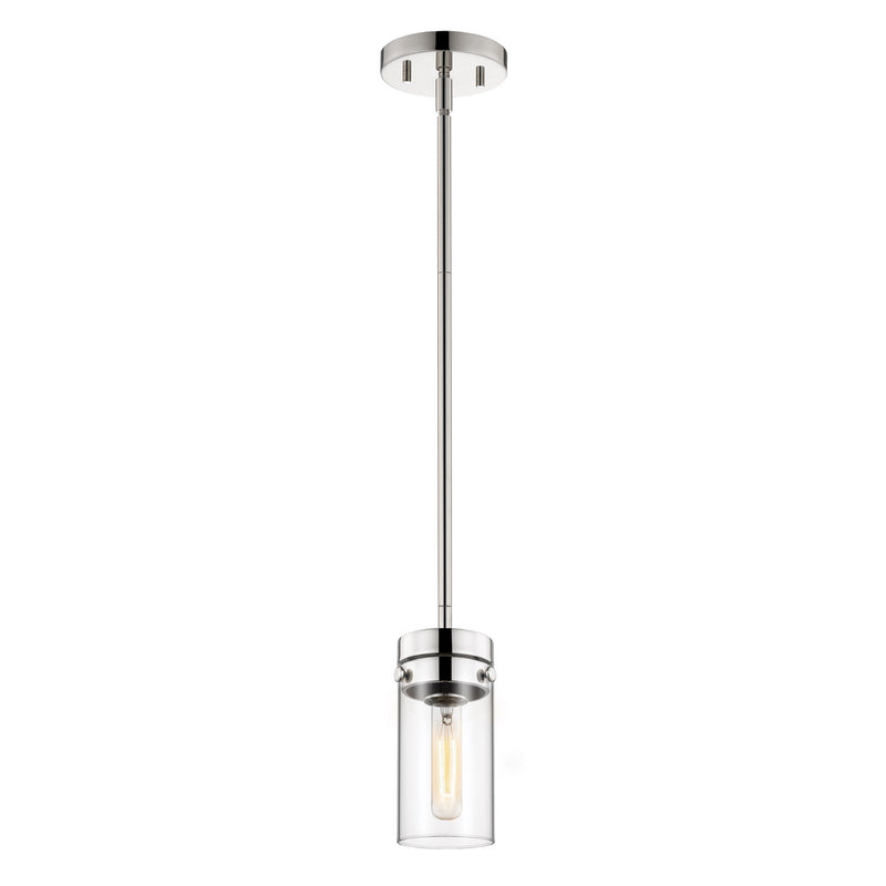 Nuvo Lighting 60-7629 One Light Mini Pendant, Polished Nickel