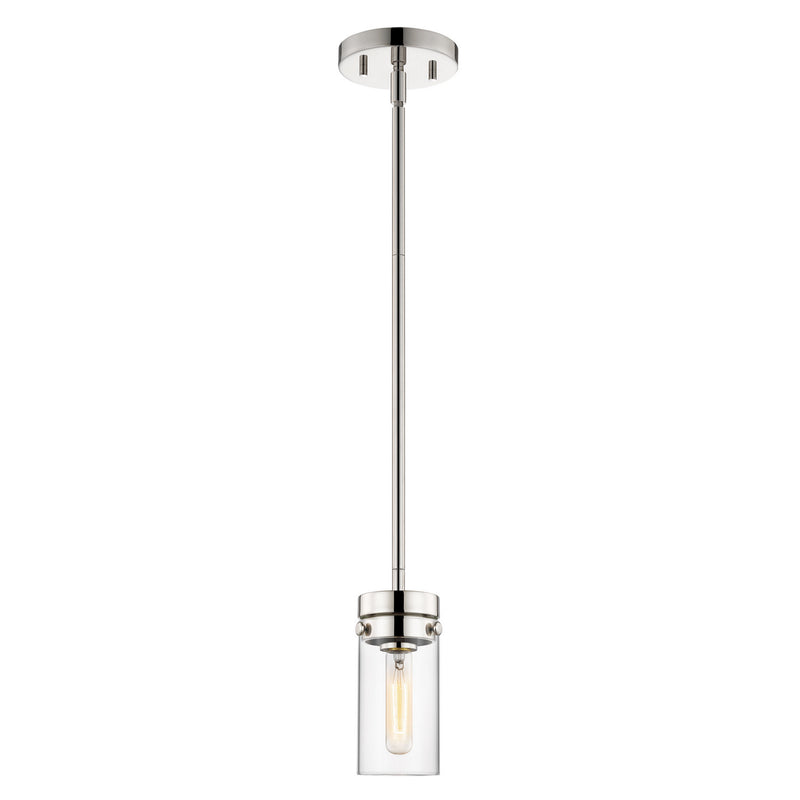 Nuvo Lighting 60-7629 One Light Mini Pendant, Polished Nickel