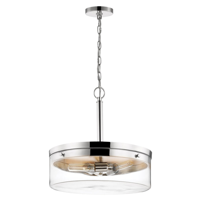 Nuvo Lighting 60-7630 Three Light Pendant, Polished Nickel