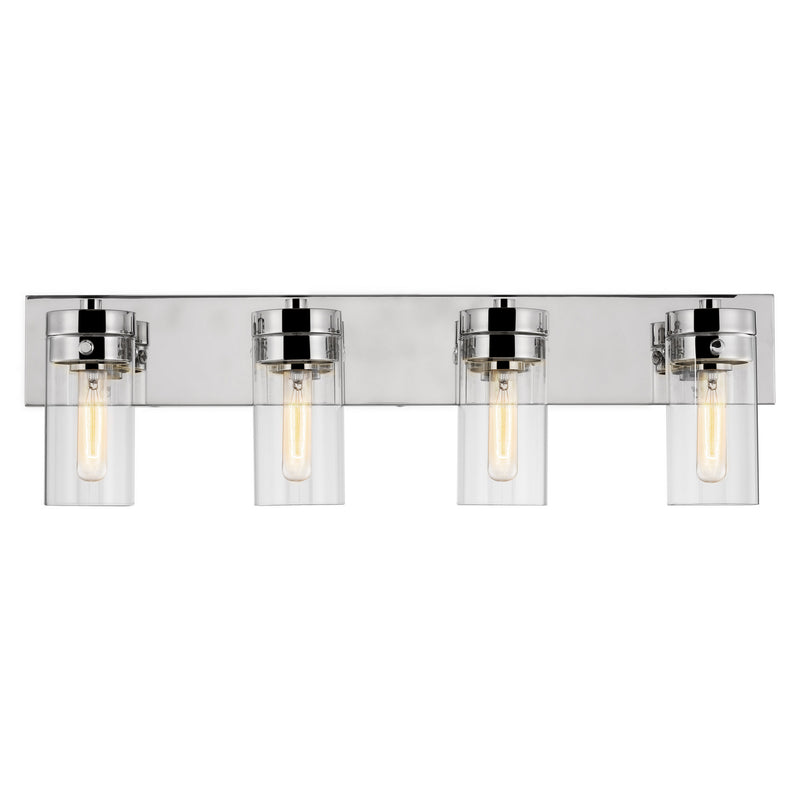 Nuvo Lighting 60-7634 Four Light Vanity, Polished Nickel