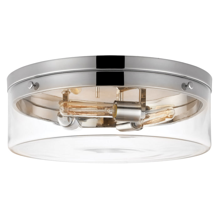 Nuvo Lighting 60-7638 Three Light Flush Mount, Polished Nickel