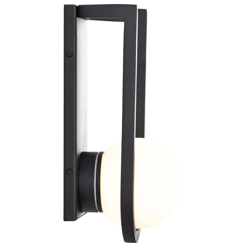 Nuvo Lighting 62-1619 LED Wall Lantern, Matte Black
