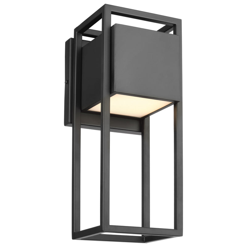 Nuvo Lighting 62-1654 LED Wall Lantern, Matte Black