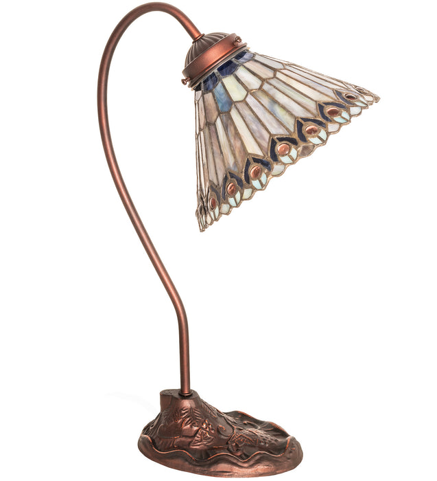 Meyda Tiffany 106055 One Light Desk Lamp, Mahogany Bronze