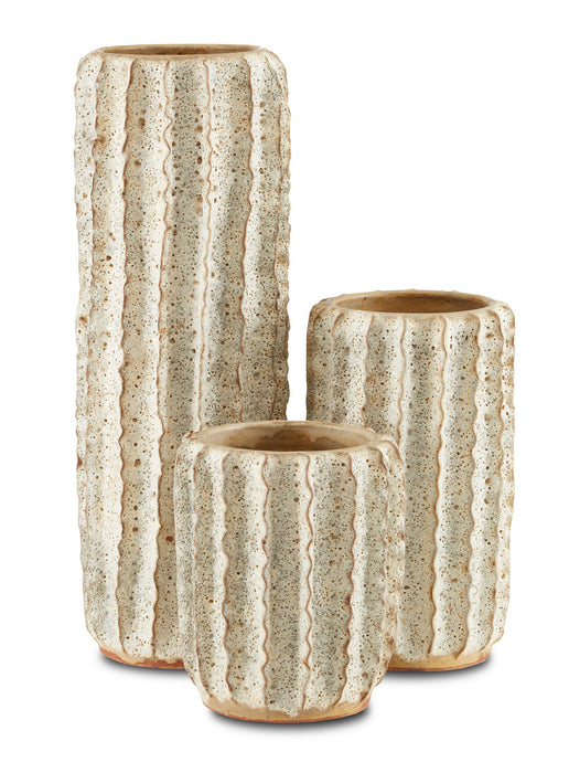 Currey and Company 1200-0488 Vase, Moss White