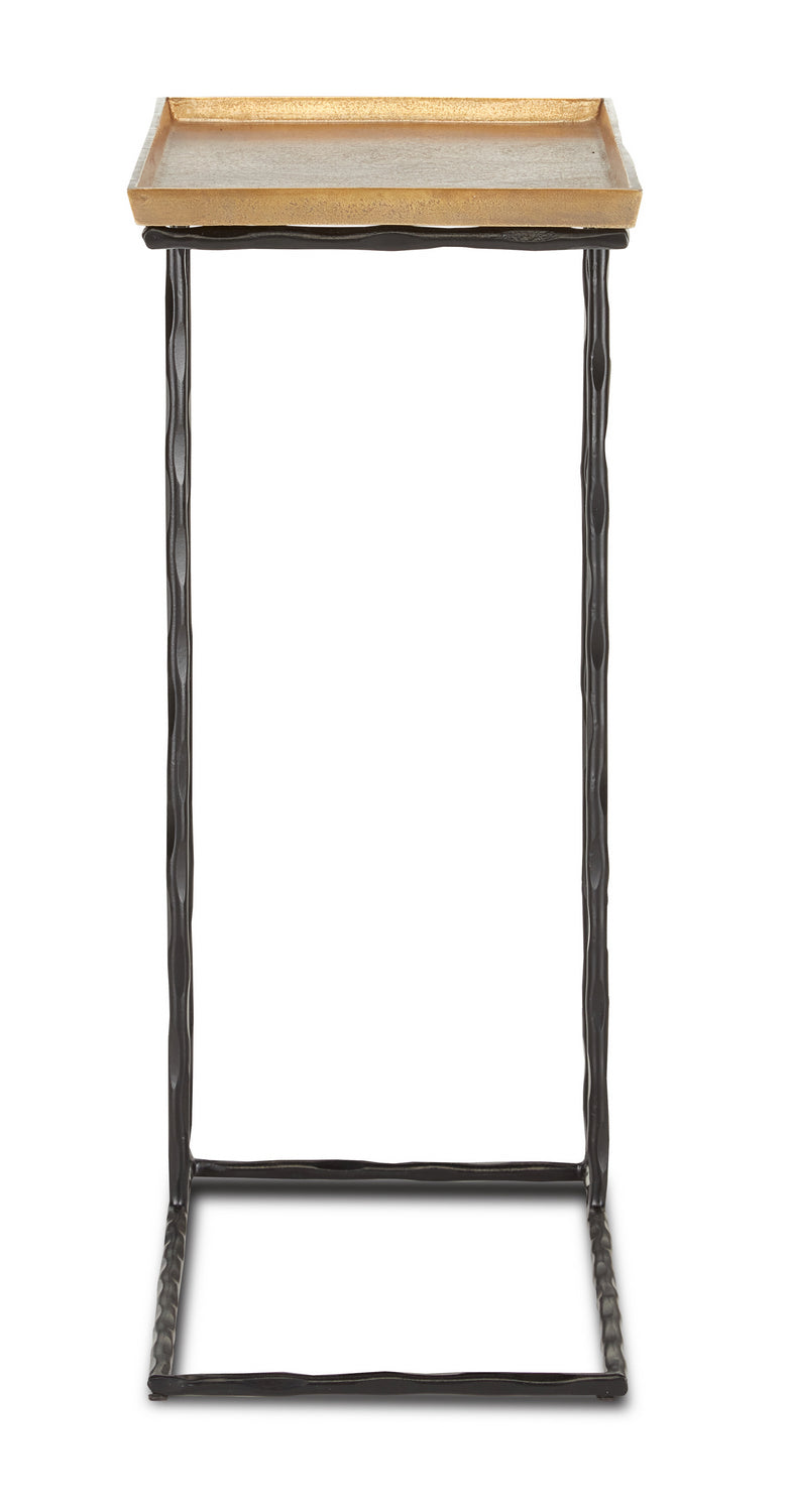 Currey and Company 4000-0131 Table, Antique Brass/Black