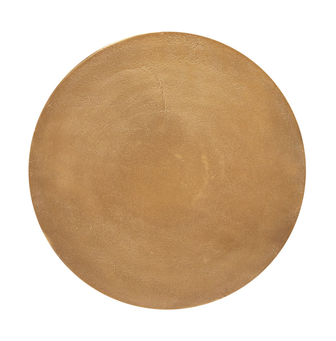 Currey and Company 4000-0132 Accent Table, Antique Brass