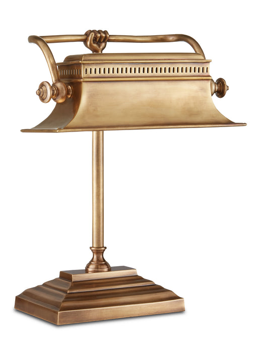 Currey and Company 6000-0758 One Light Table Lamp, Vintage Brass