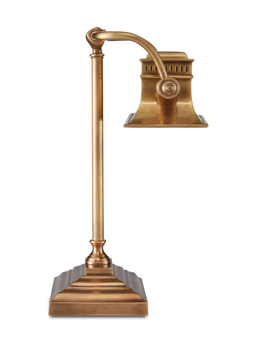 Currey and Company 6000-0758 One Light Table Lamp, Vintage Brass