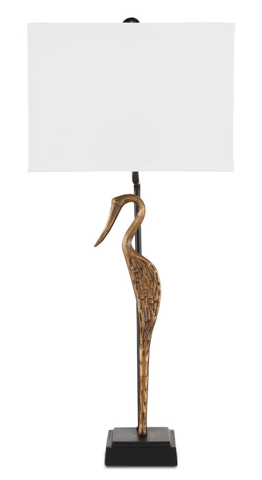 Currey and Company 6000-0759 One Light Table Lamp, Antique Brass/Black