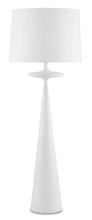 Currey and Company 8000-0104 One Light Floor Lamp, Gesso White