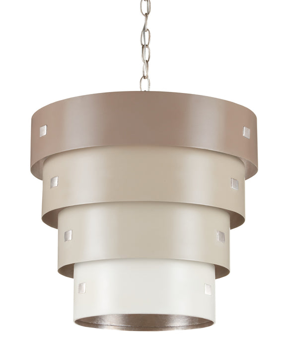 Currey and Company 9000-0852 One Light Pendant, Taupe/Champagne