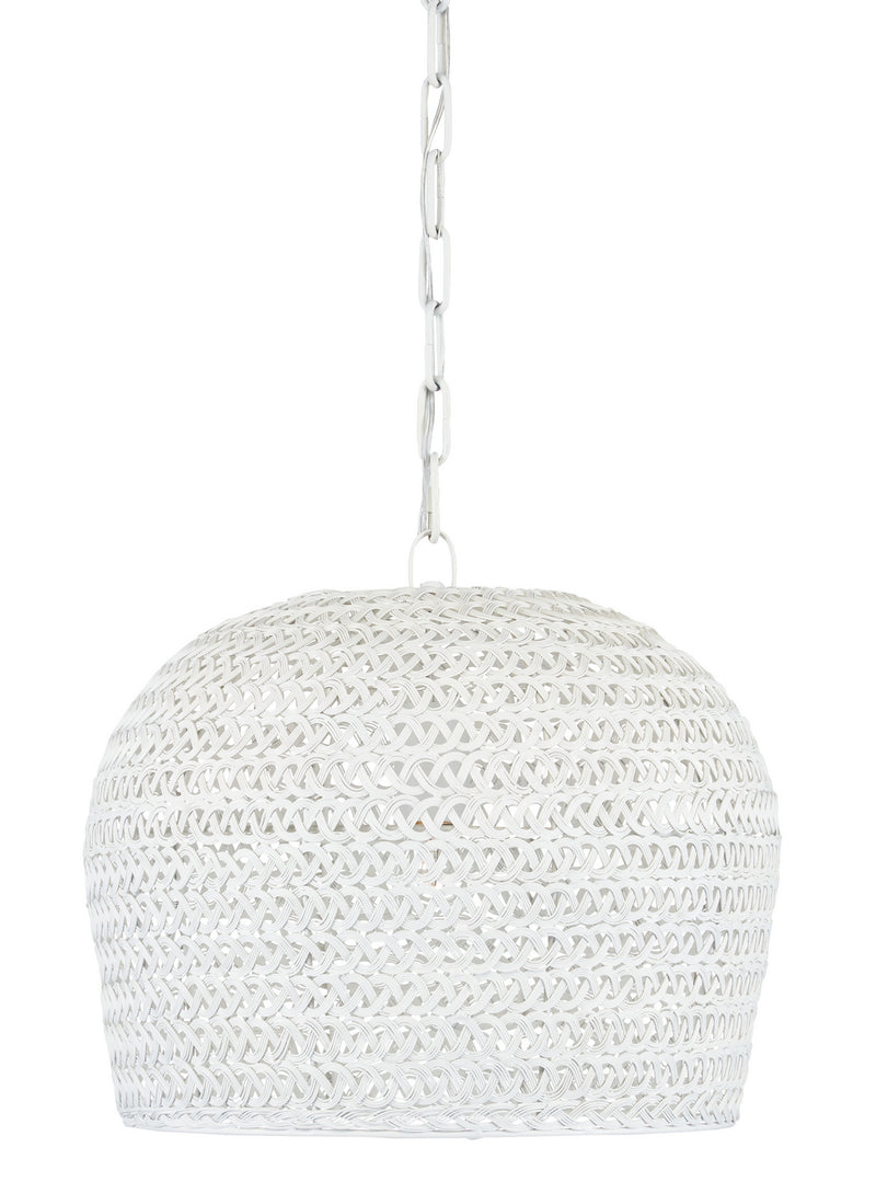 Currey and Company 9000-0870 One Light Chandelier, White