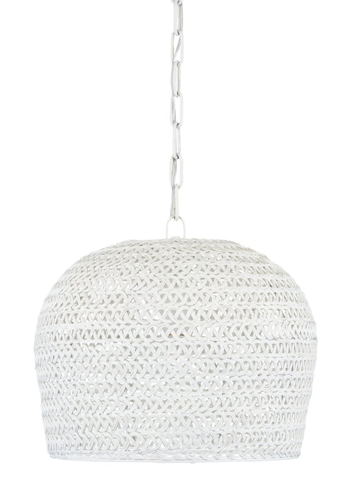 Currey and Company 9000-0870 One Light Chandelier, White