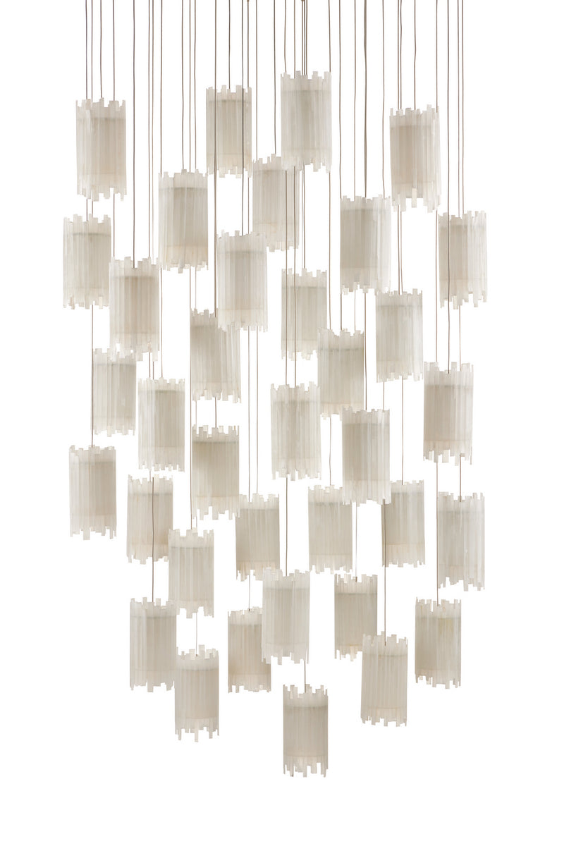 Currey and Company 9000-0887 36 Light Pendant, Frosted White