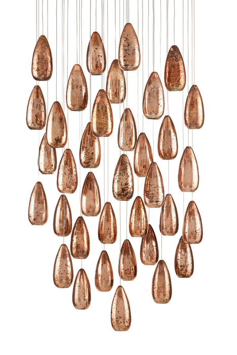Currey and Company 9000-0908 36 Light Pendant, Copper