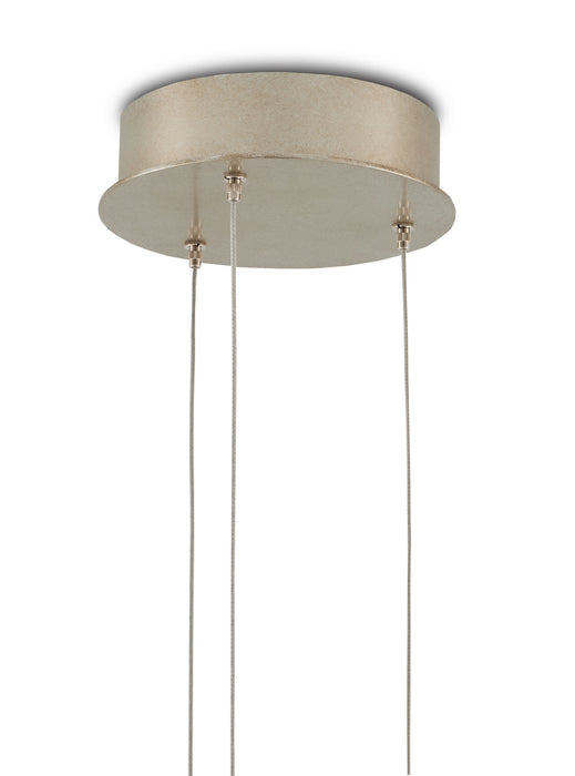 Currey and Company 9000-0910 Three Light Pendant, Sugar White