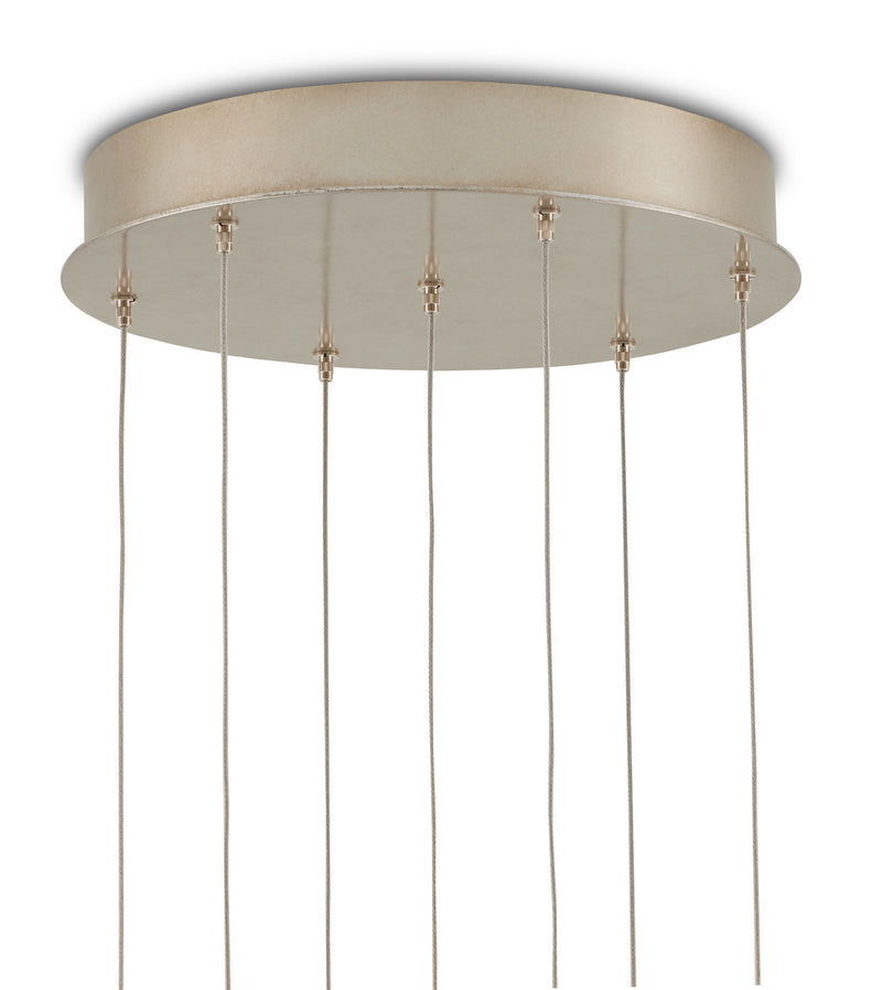 Currey and Company 9000-0911 Seven Light Pendant, Sugar White
