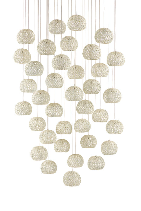 Currey and Company 9000-0915 36 Light Pendant, Sugar White
