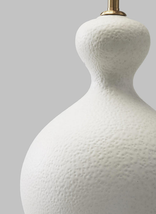 Visual Comfort Studio AET1061MRW1 One Light Table Lamp, Marion White