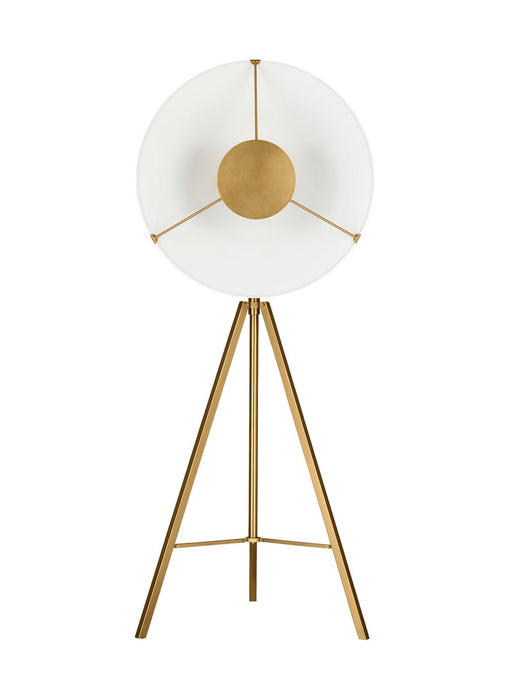 Visual Comfort Studio CT1151BBS LED Floor Lamp, Burnished Brass